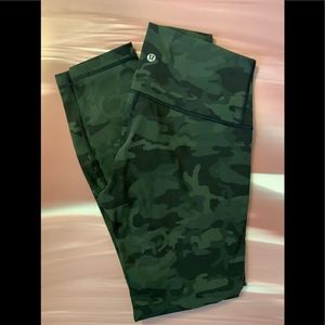 Lululemon Wunder Under Camo Leggings